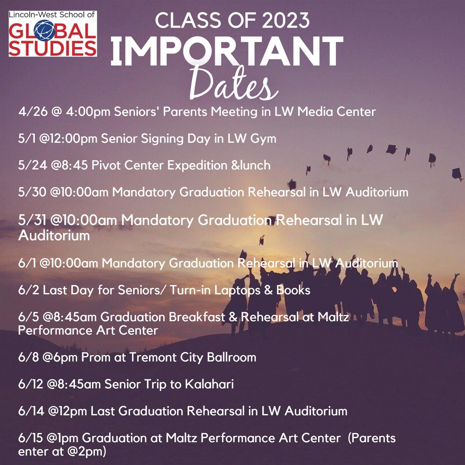 Class of 2023 Information 